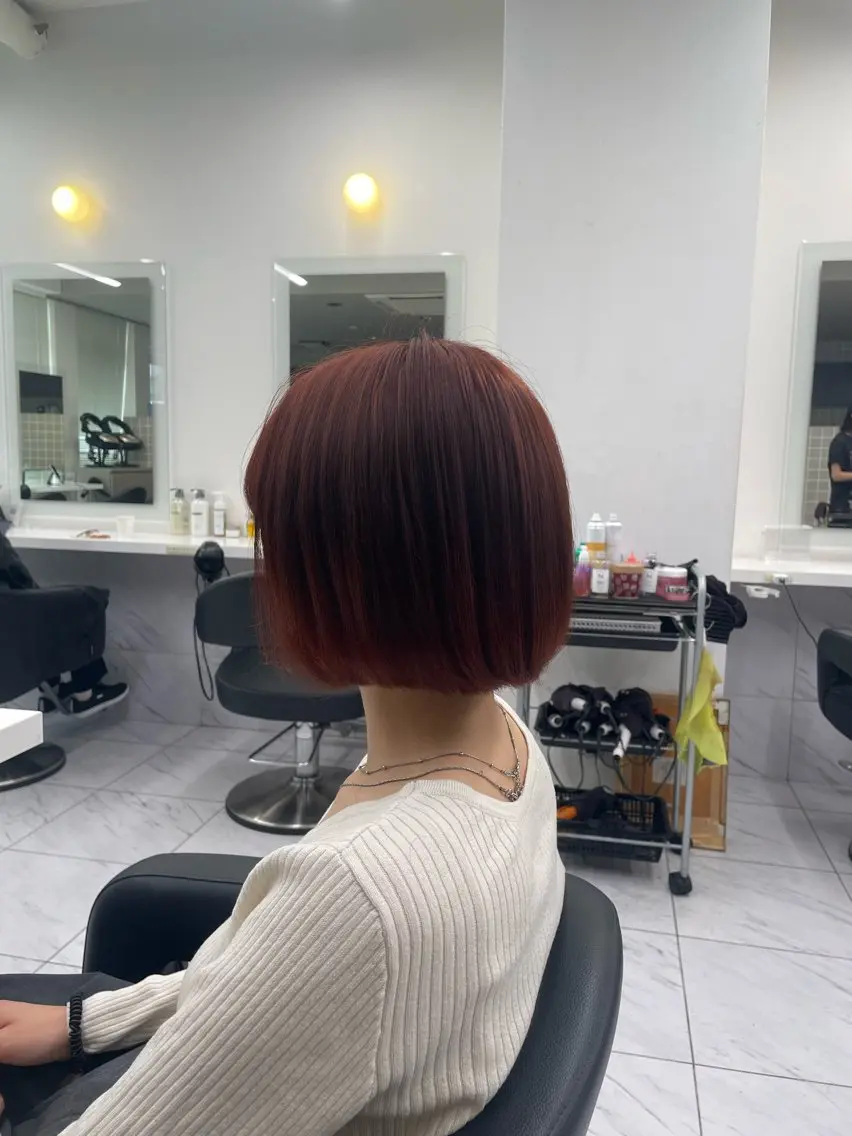 ミディアム カラー ヘアアレンジ ヘアカラー トリートメント ヘアセット 💗横浜美容室 💗HARUNAのヘアスタイル