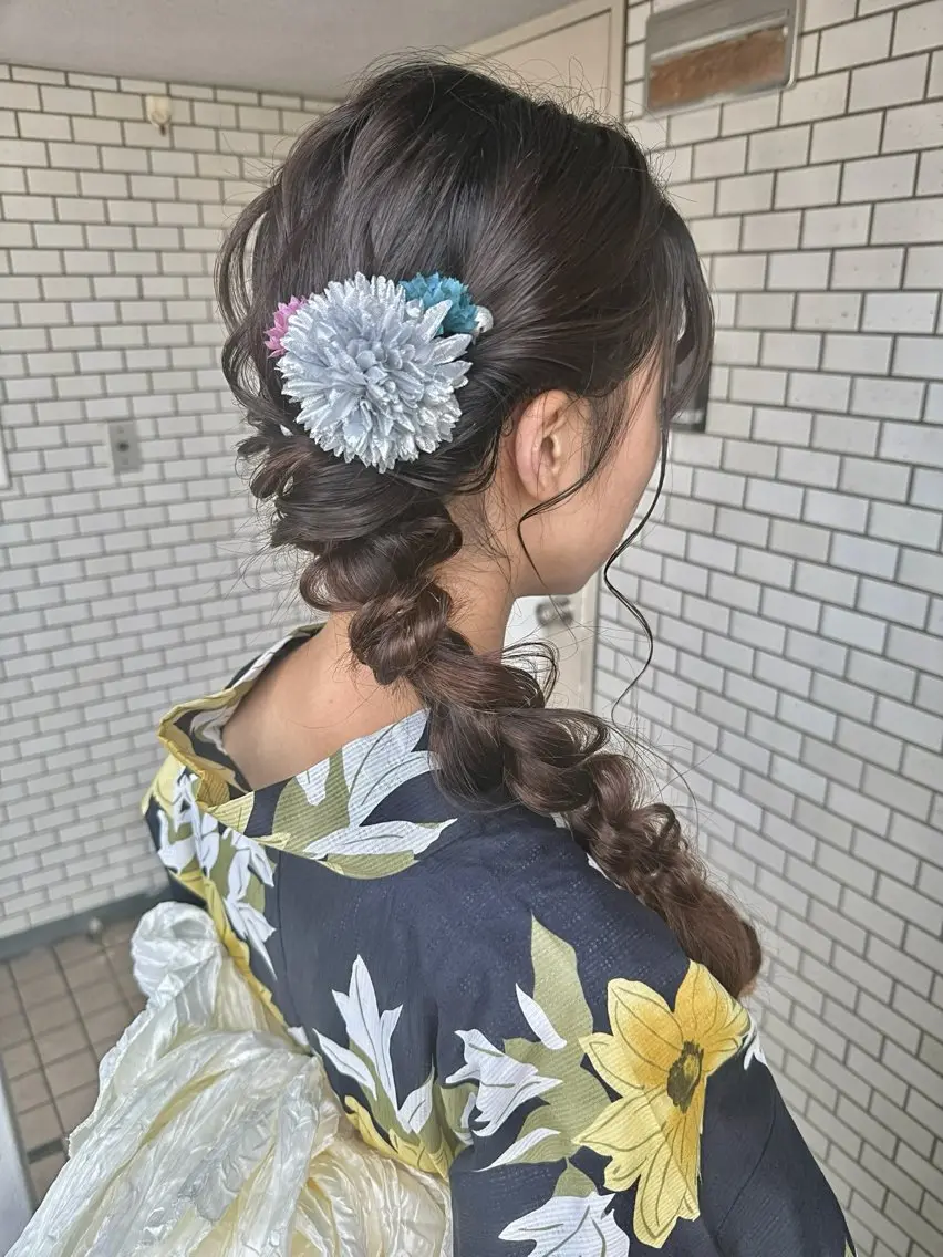 ヘアアレンジ デート 浴衣 🎀韓国ヘアメイク /参列ヘア/neneのその他イメージ