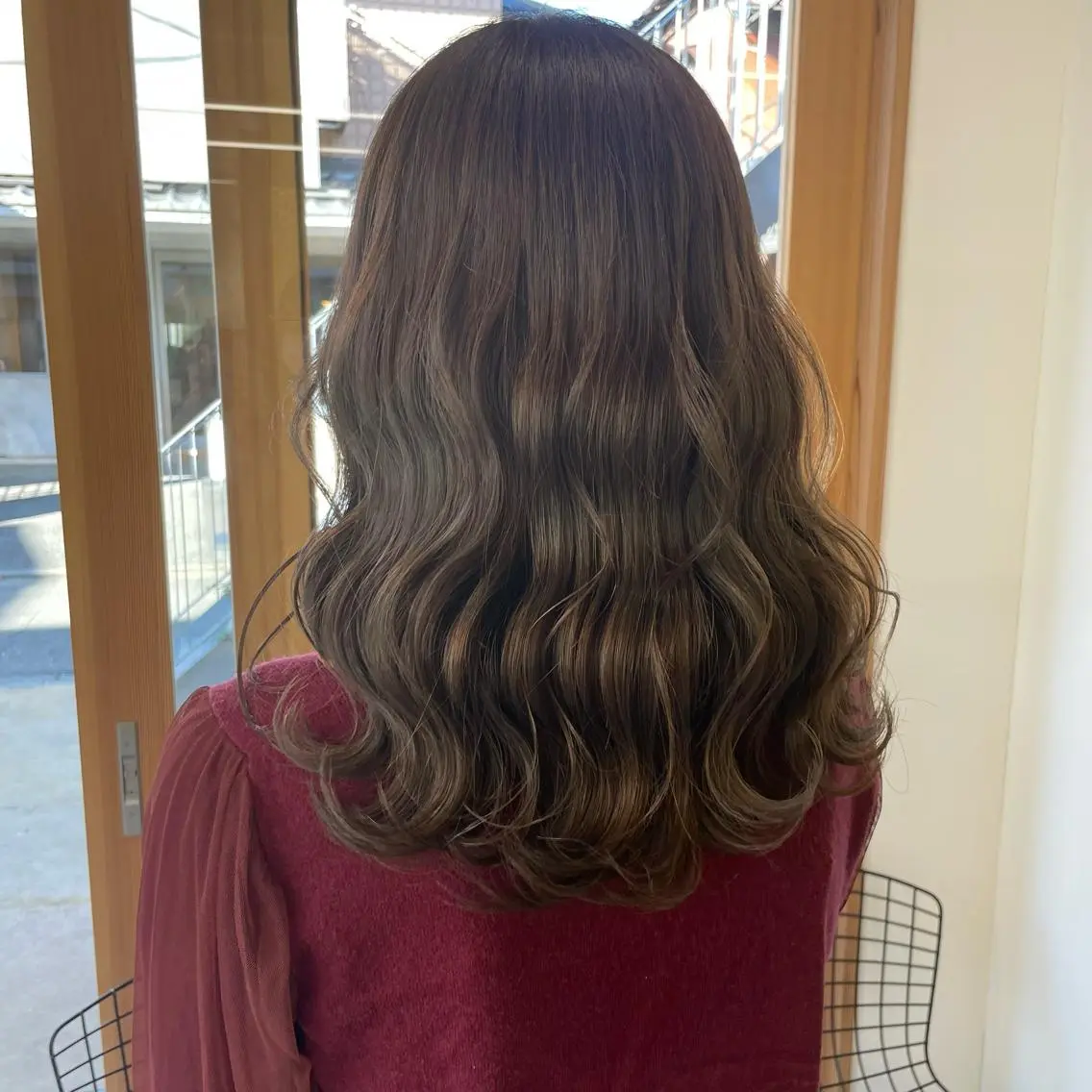 セミロング カラー 中山 まどかのヘアスタイル