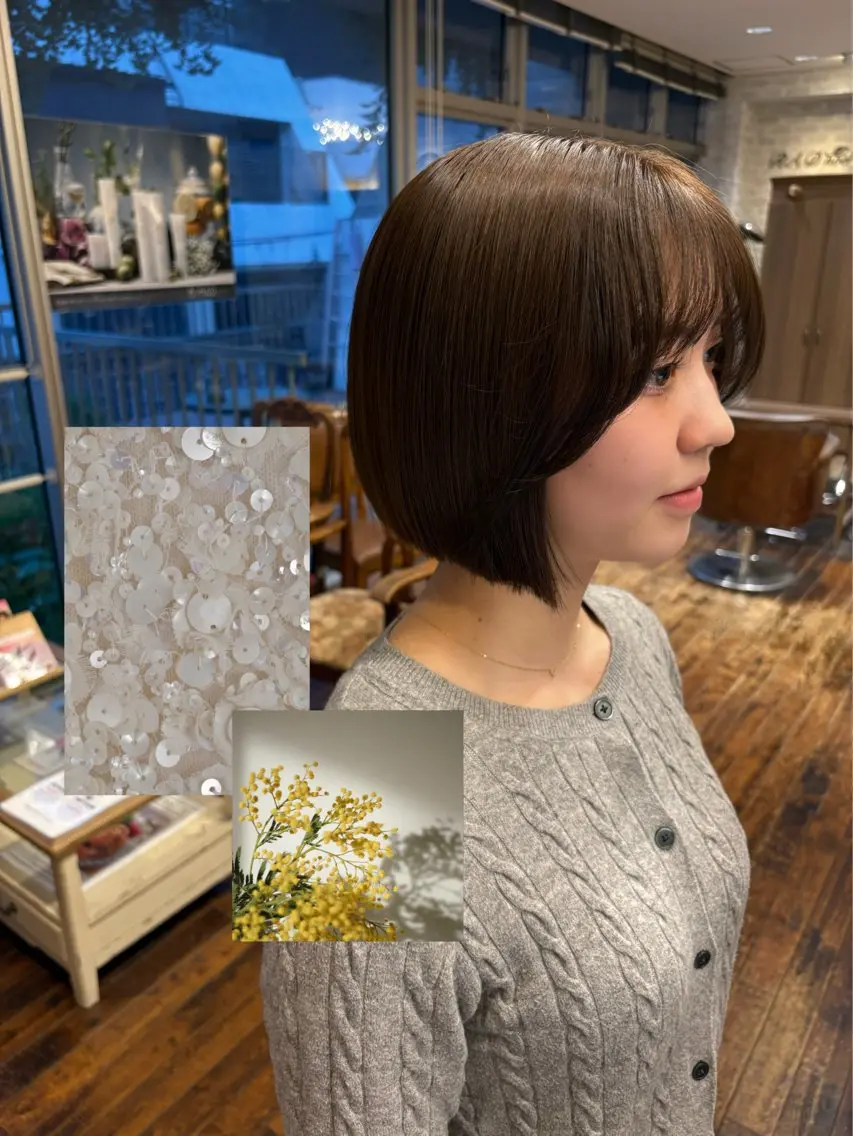 ショート カット ヘアカラー 【美ボブ.艶カラー. 梅田茶屋町】midoのヘアスタイル