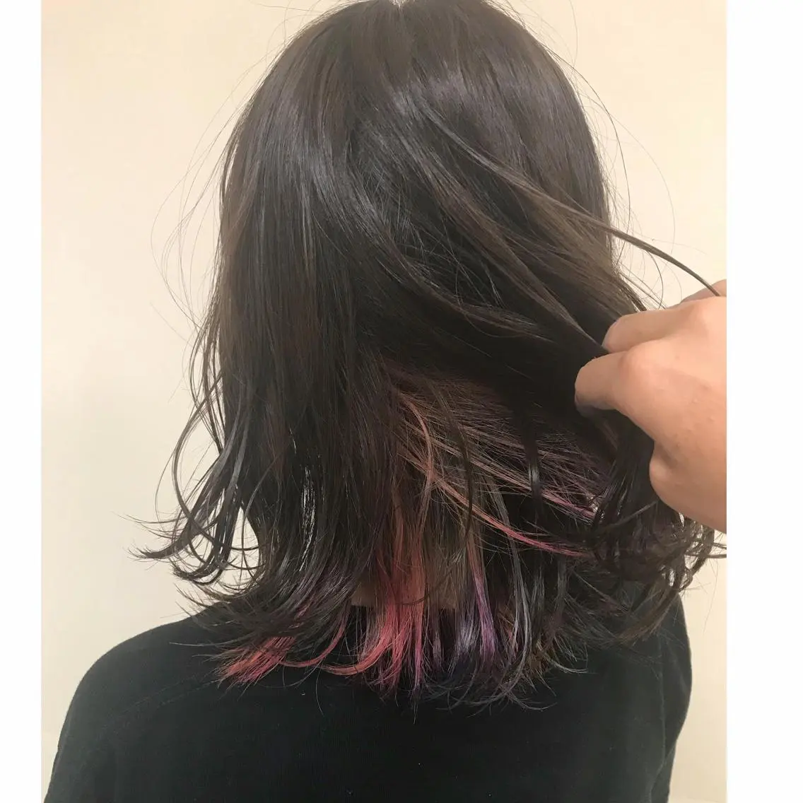 セミロング カラー ヘアアレンジ マツエク・マツパ ポニーテール enurk店 🍋 M I K U  *のその他イメージ