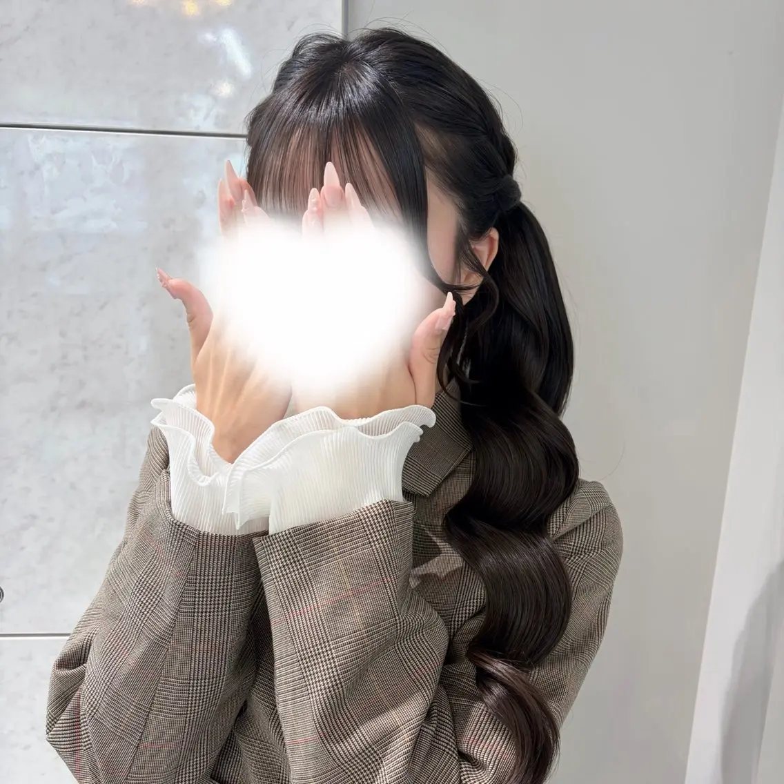 ロング ヘアセット ヘアメ🎀暖色カラー /Fuka⟡.·のヘアスタイル