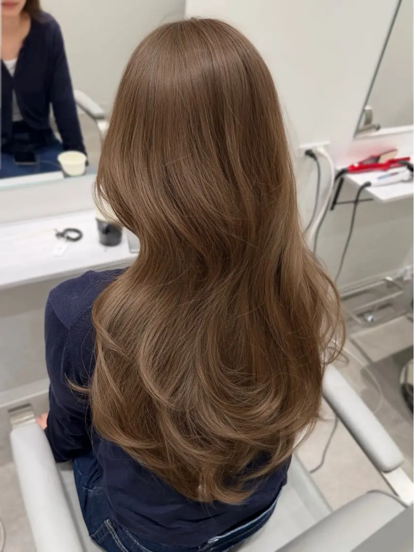 ブリーチなしダブルカラー🤎透明感カラーはこちらがおすすめ✨の写真