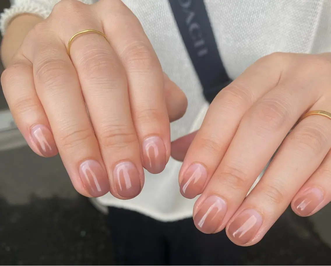 ネイル ブラウン グラデーション ハンドネイル Salon Ｋのネイルデザイン