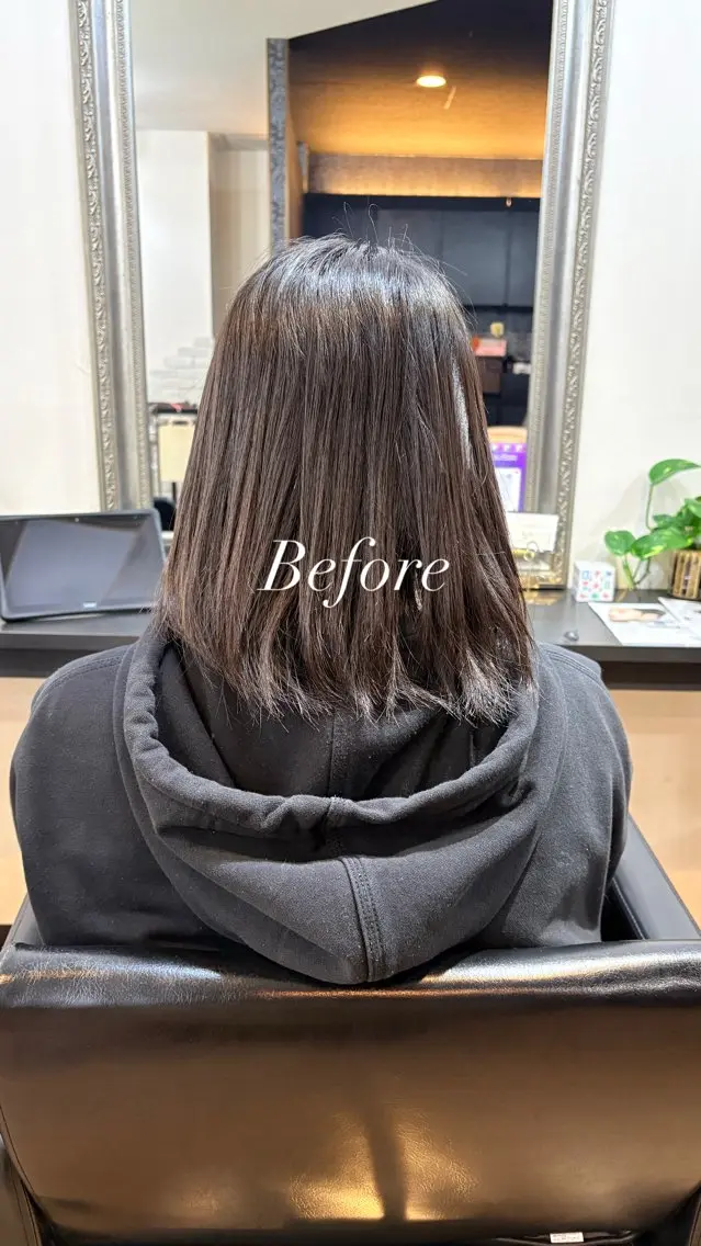 ショート カラー ボブ エクステ 卒業式のヘアスタイル ショートヘア ヘアカラー エクステ きむえり/髪質改善 /うねり広がり改善のヘアスタイル