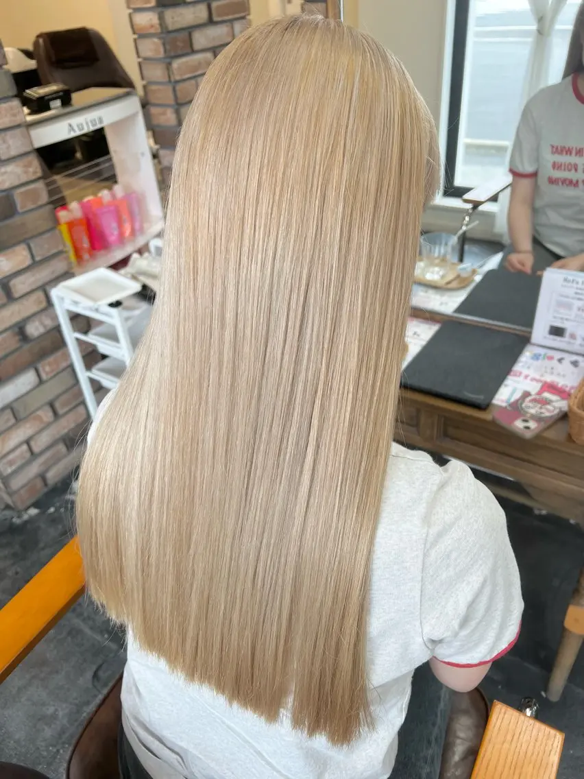ロング カラー ヘアカラー トリートメント 【SET-UP中庄】 浅沼結斗のヘアスタイル