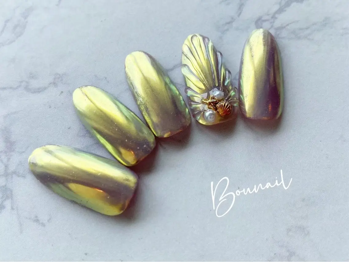 セミロング フットネイル Okochi 💅🏻✨のネイルデザイン