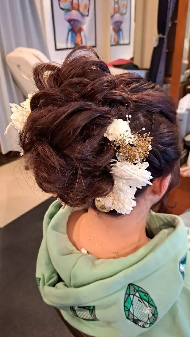 ヘアセットの写真