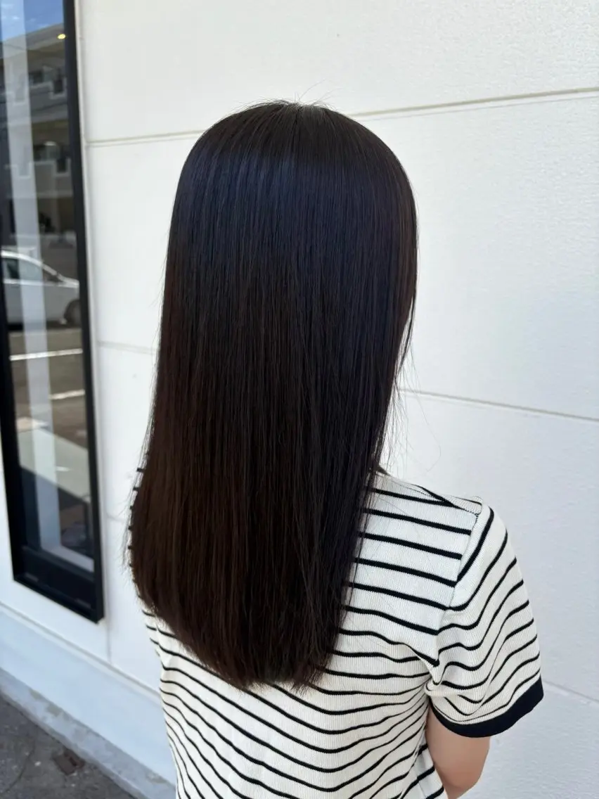 ロング ヘアカラー トリートメント 田中 希のヘアスタイル