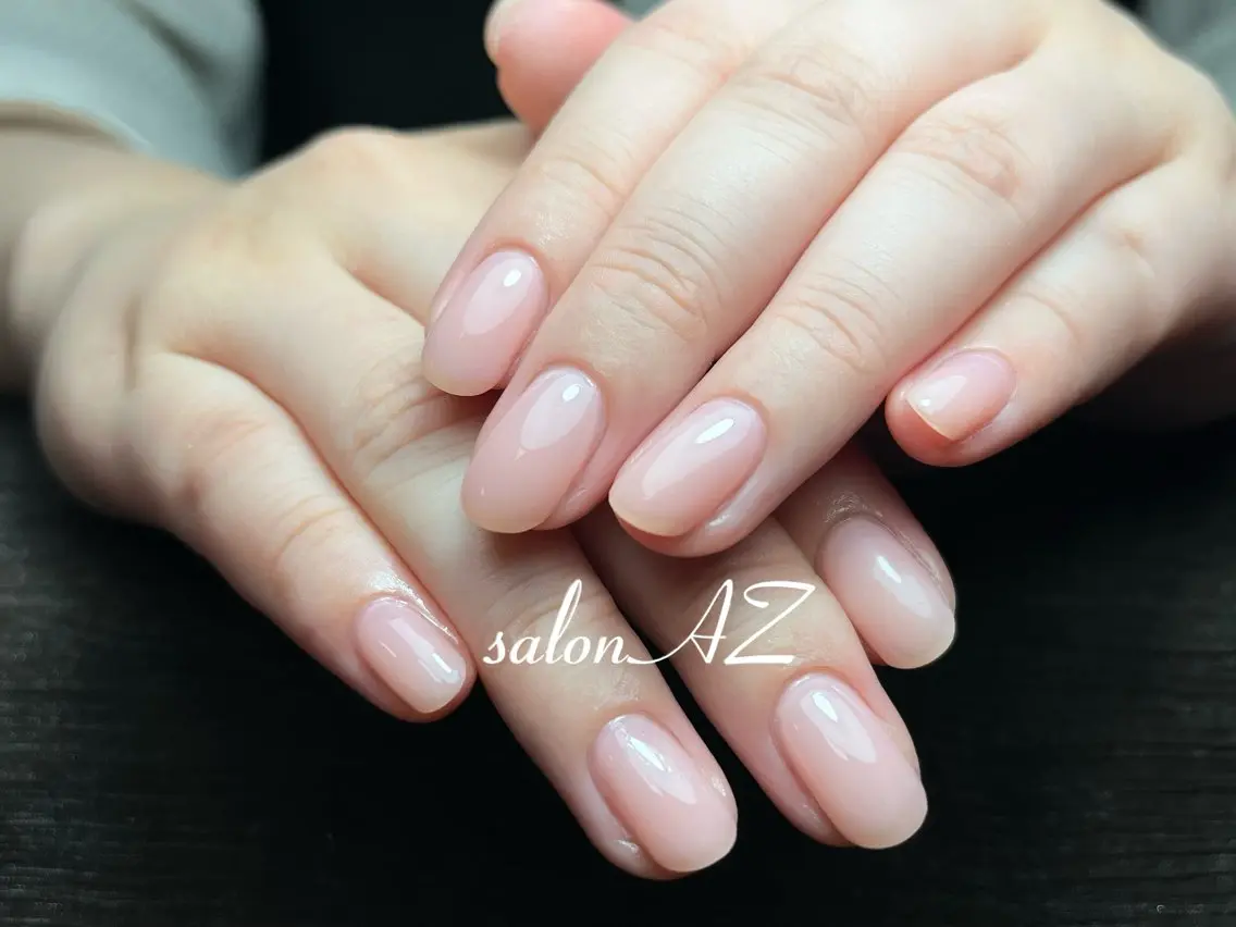 ネイル 長さ出し フットネイル フレンチネイル ジェルネイル マグネットネイル salon AZのネイルデザイン
