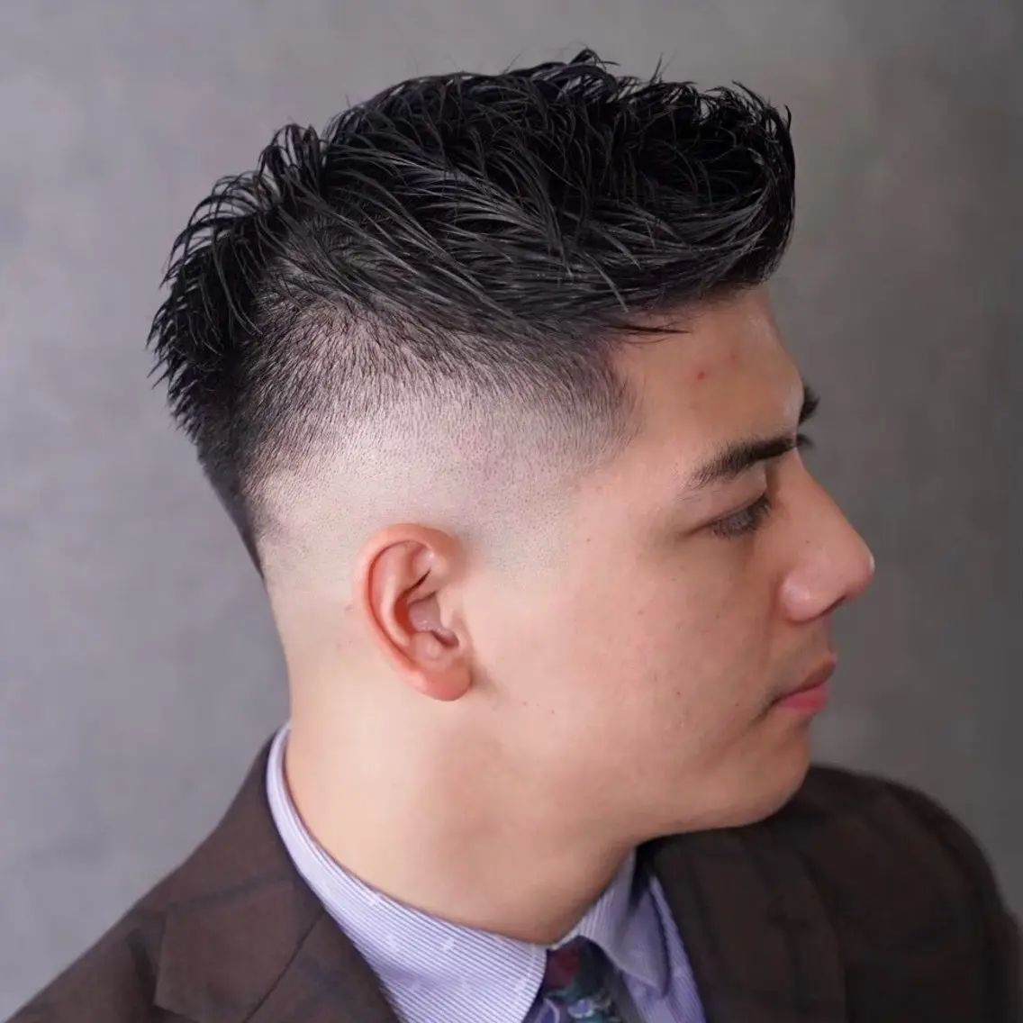 ショート カラー パーマ ヘアアレンジ メンズ キッズ ビジネス フェードカット 刈り上げ グラデーションカラー カット メンズカット/パーマ 山崎航平💈のヘアスタイル