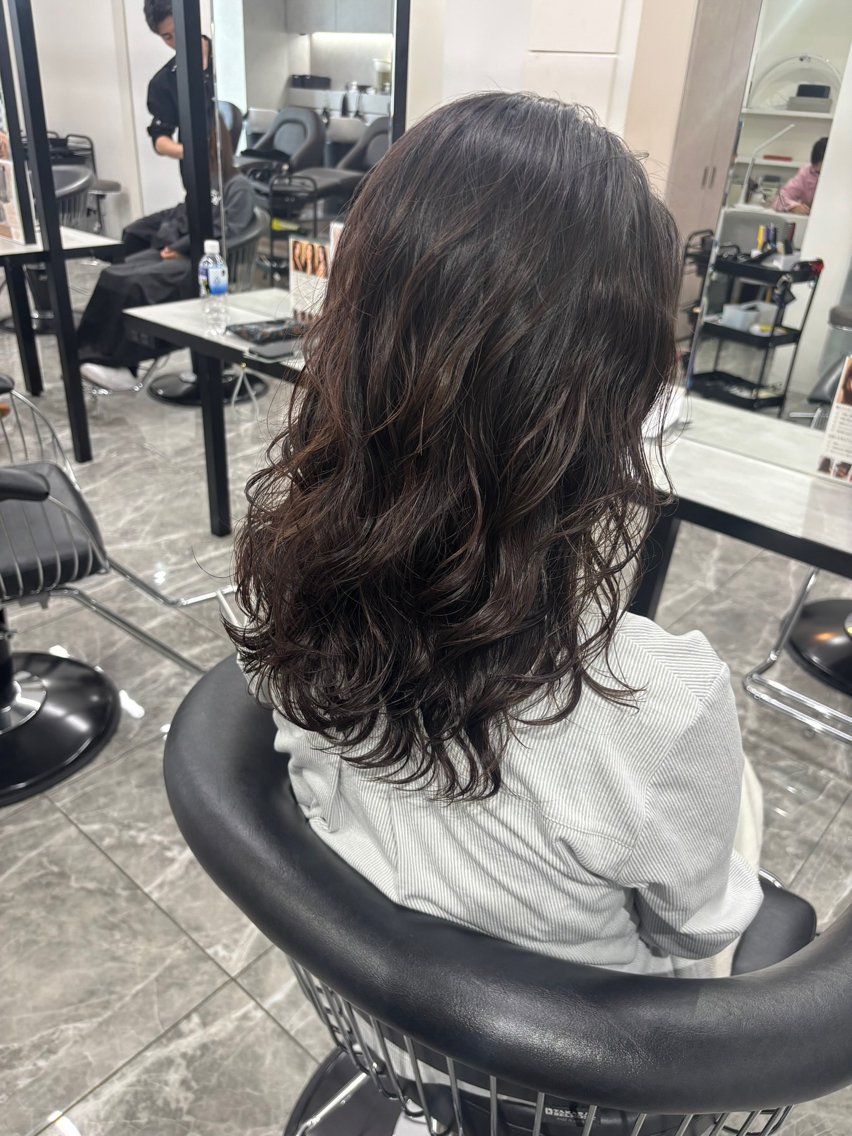 ロング カット パーマ パーマ全般特化🍐 /守岡🍐のヘアスタイル