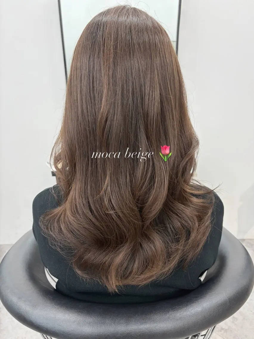 ロング レイヤーカット カット ヘアカラー トリートメント レイヤーカット🌈 透明感カラー🌷ユリのヘアスタイル