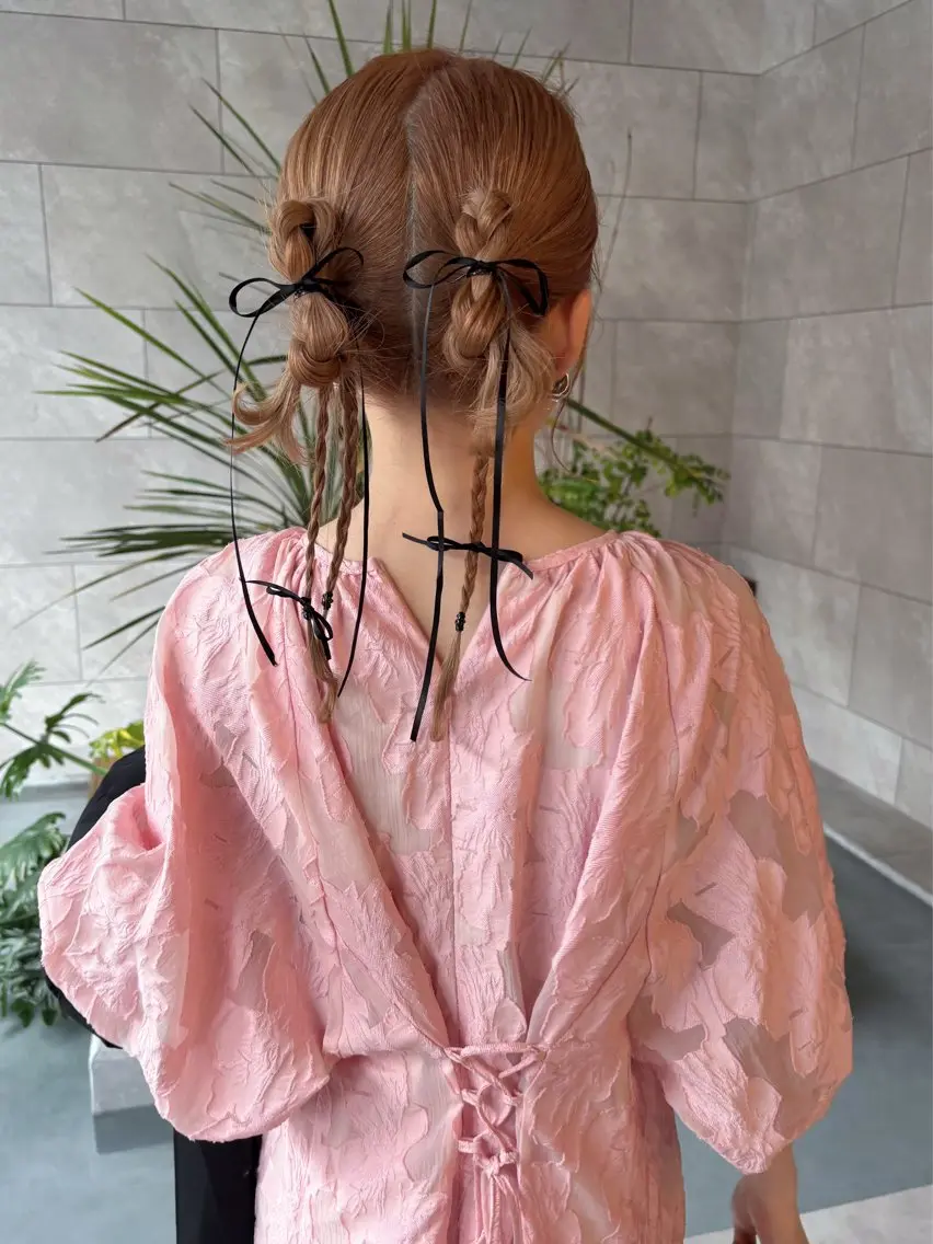 セミロング sato harunaのヘアスタイル