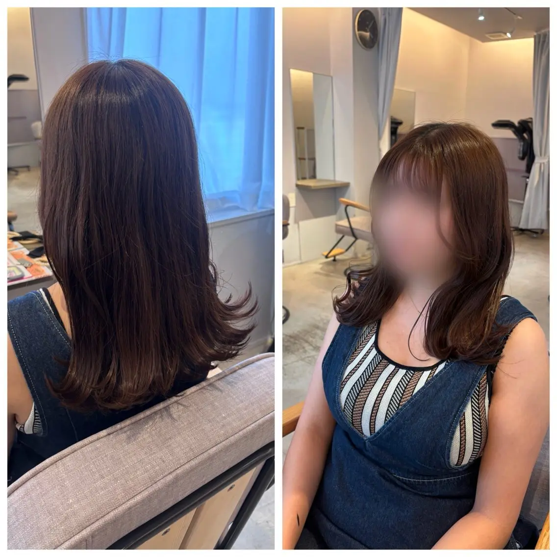 ミディアム 真鍋 月音のヘアスタイル