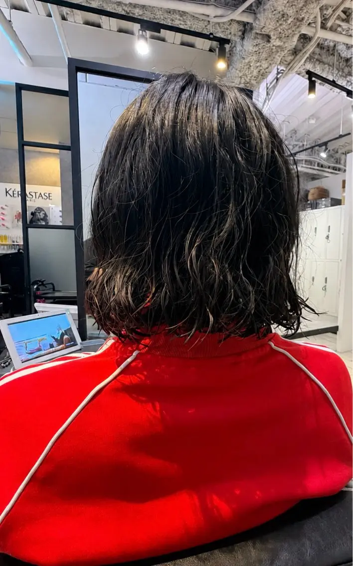 パーマ ボブ 上田 佳奈のヘアスタイル