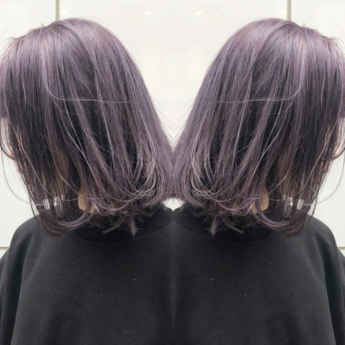 ミディアム カラー 竹内啓太 ボブのヘアスタイル