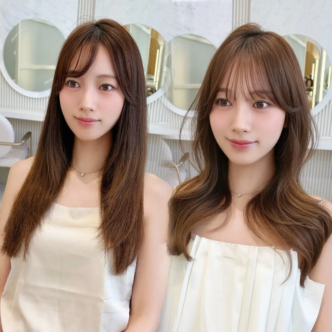 セミロング カット ヘアセット oto🤍×美髪× ゆるふわレイヤーのヘアスタイル