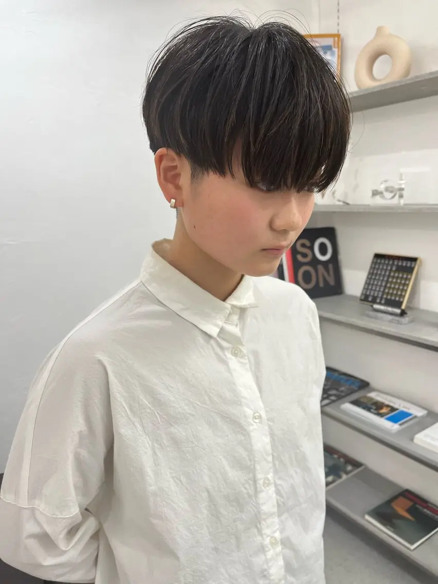 ショート カット 浪 一平のヘアスタイル