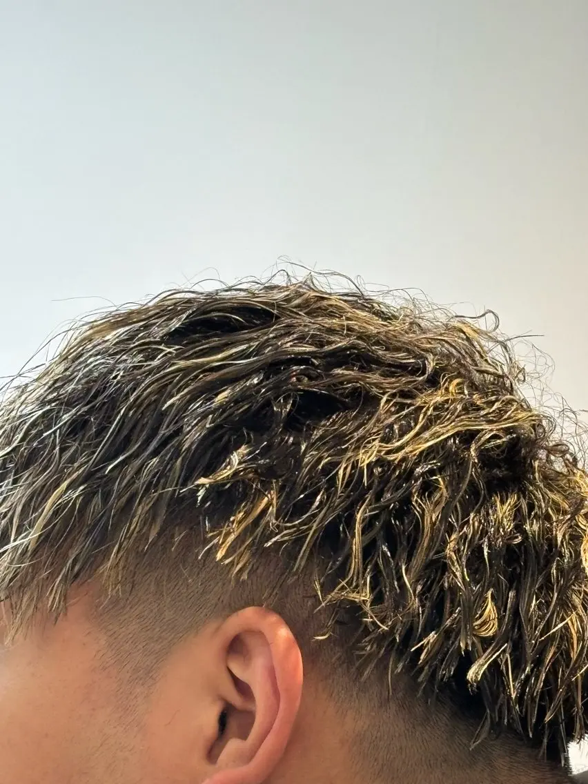 ショート カラー パーマ メンズ メンズメッシュ メッシュ おしゃれ泥棒 石原メンズ特化美容師のヘアスタイル