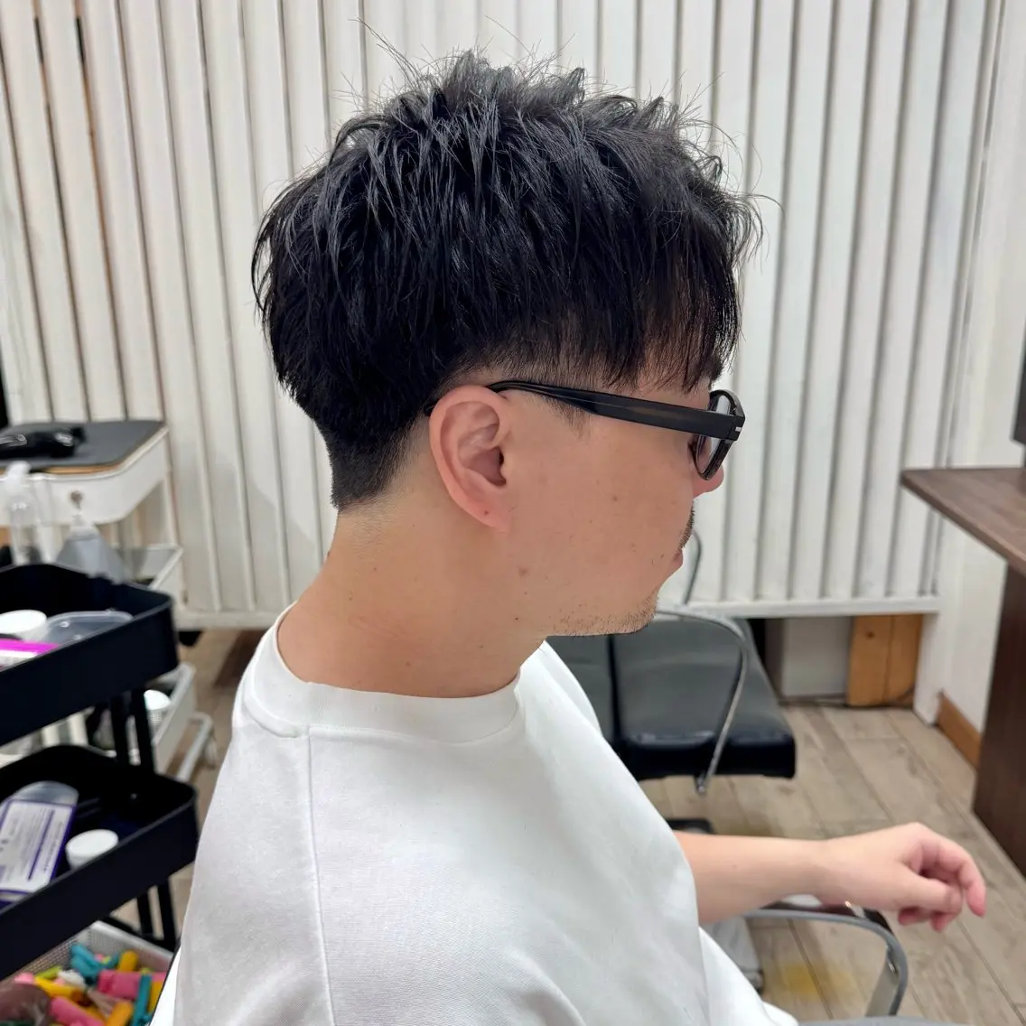 ショート メンズ アップバング メンズ就活ヘア メンズパーマ メンズショート スパイキーショート 【池袋/スパイキー ショート】ⓝⓘⓜⓤのヘアスタイル