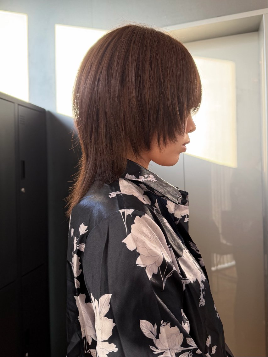 セミロング ウルフカット 似合わせカット/ デザインカラー🦄のヘアスタイル