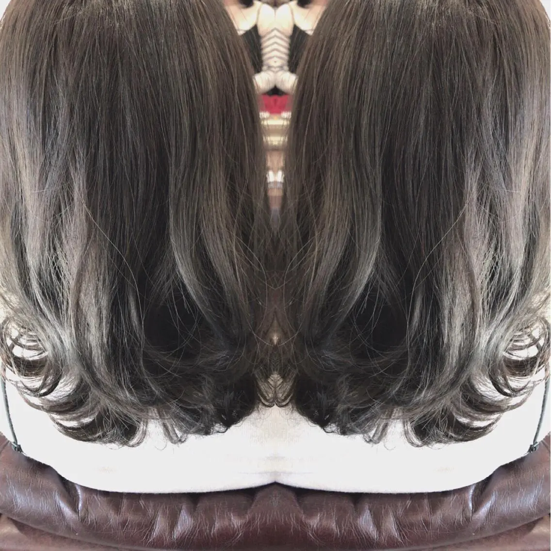ミディアム カラー レイヤーカット匠 イソザキノリユキのヘアスタイル