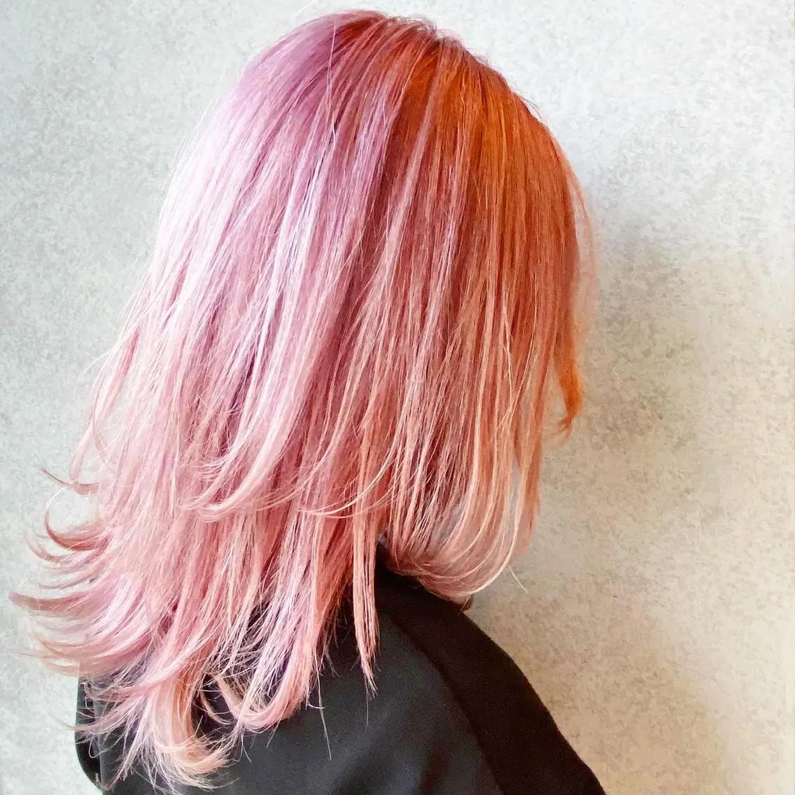 ミディアム ヘアカラー 河原 亮のヘアスタイル