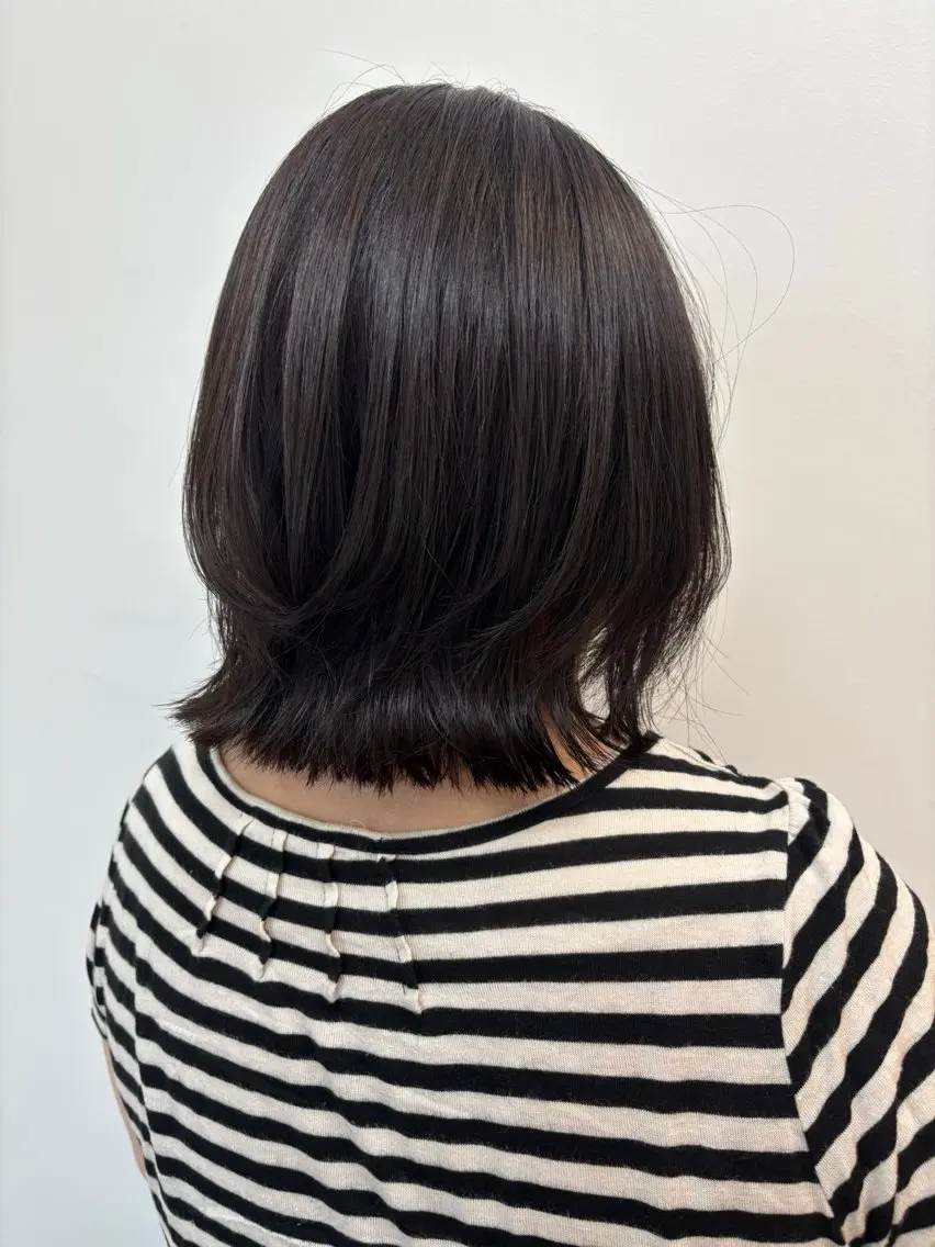 ミディアム みぞぐち じゅりのヘアスタイル