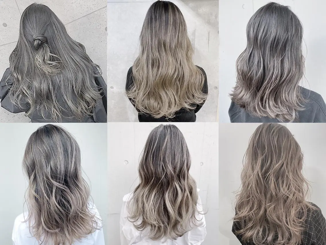 セミロング オリーブ、カーキ系 No.1シラトリのヘアスタイル