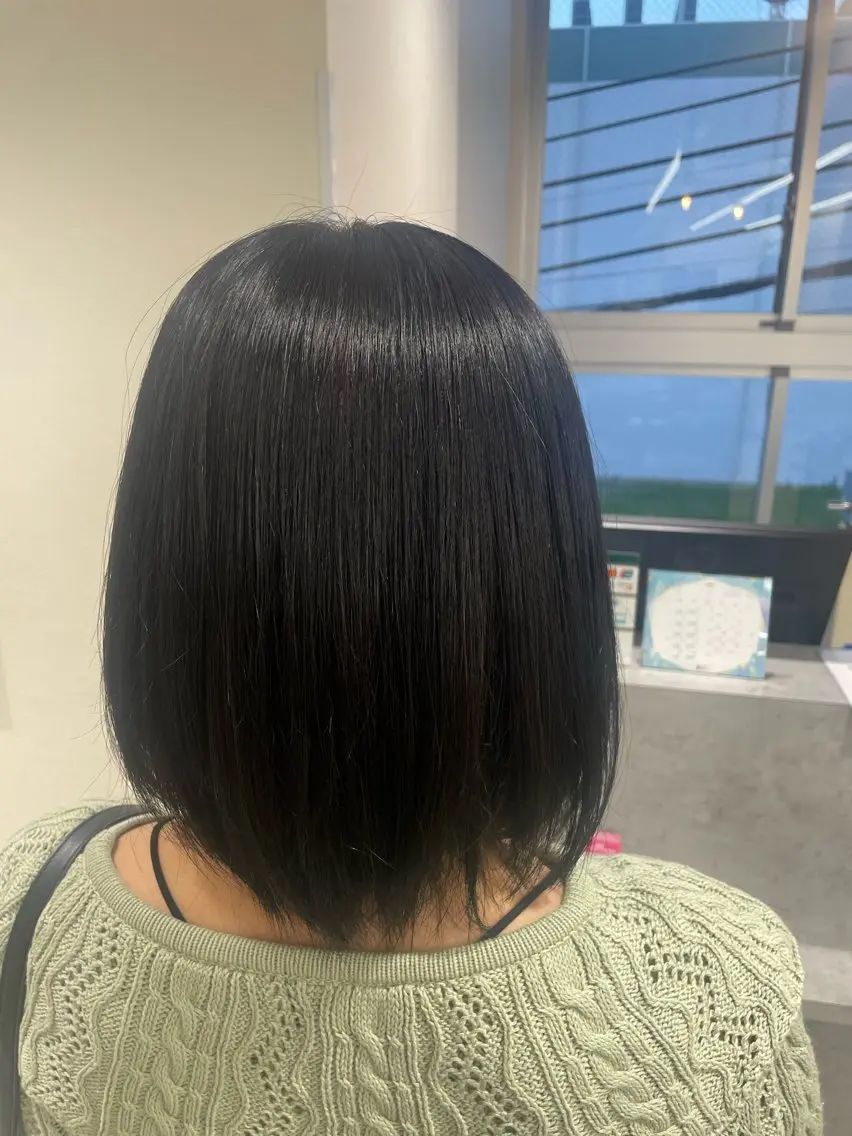 ミディアム カラー ヘアカラー トリートメント ヘアセット NaVIユウジ 透明感カラーのヘアスタイル