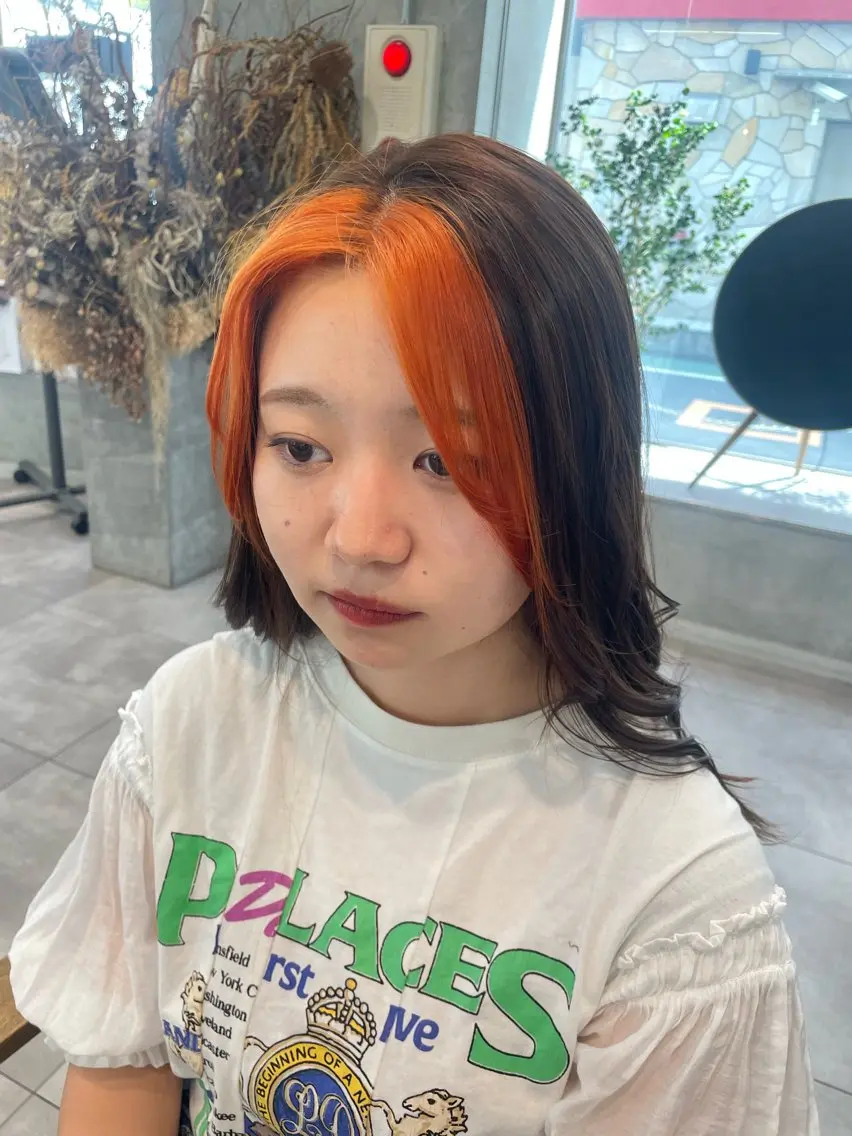 セミロング ヘアカラー 🌈ミルクティー / MISAKI🐰のヘアスタイル