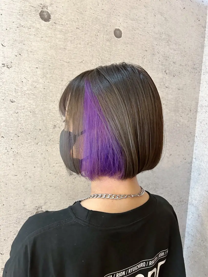 カット+インナーカラー+全体カラー+髪質改善 18500円の写真