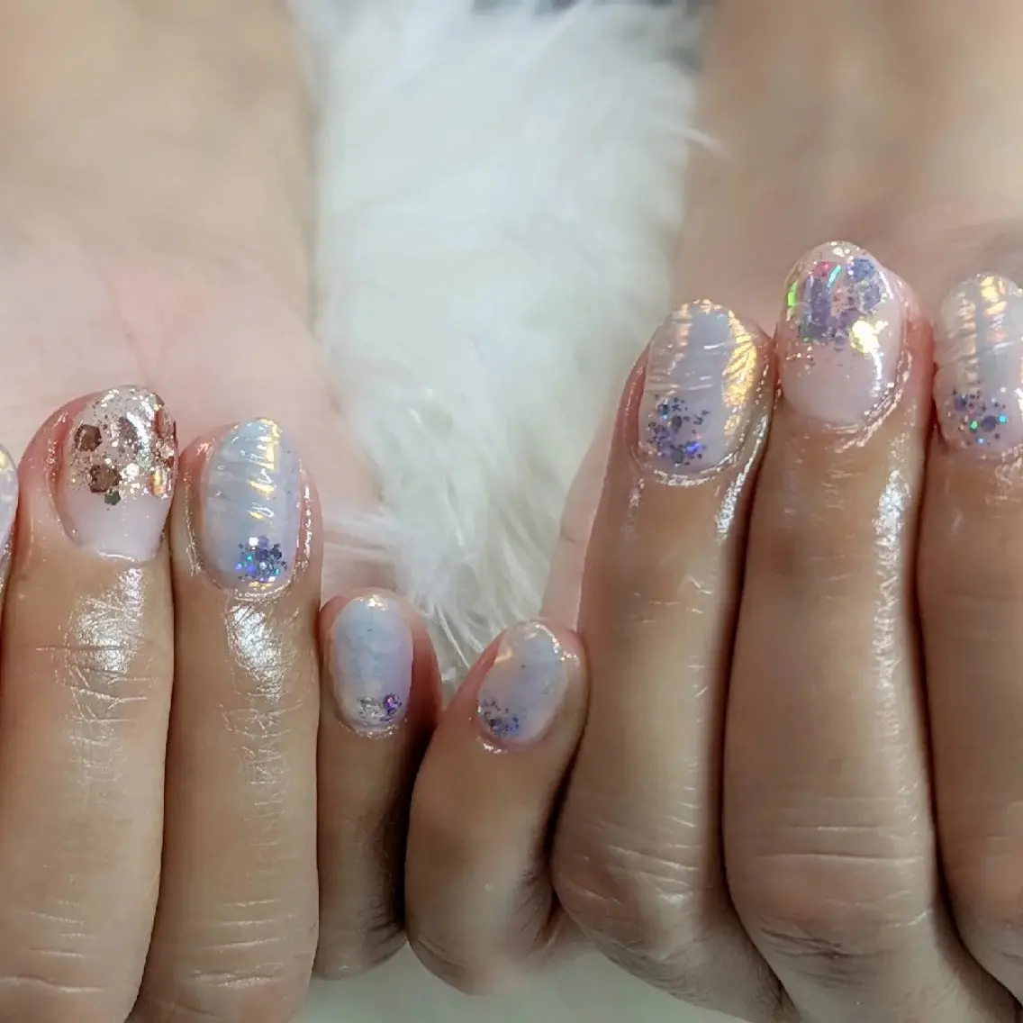 ネイル マグネットネイル 春ネイル m&pPrivate nailsalonのネイルデザイン