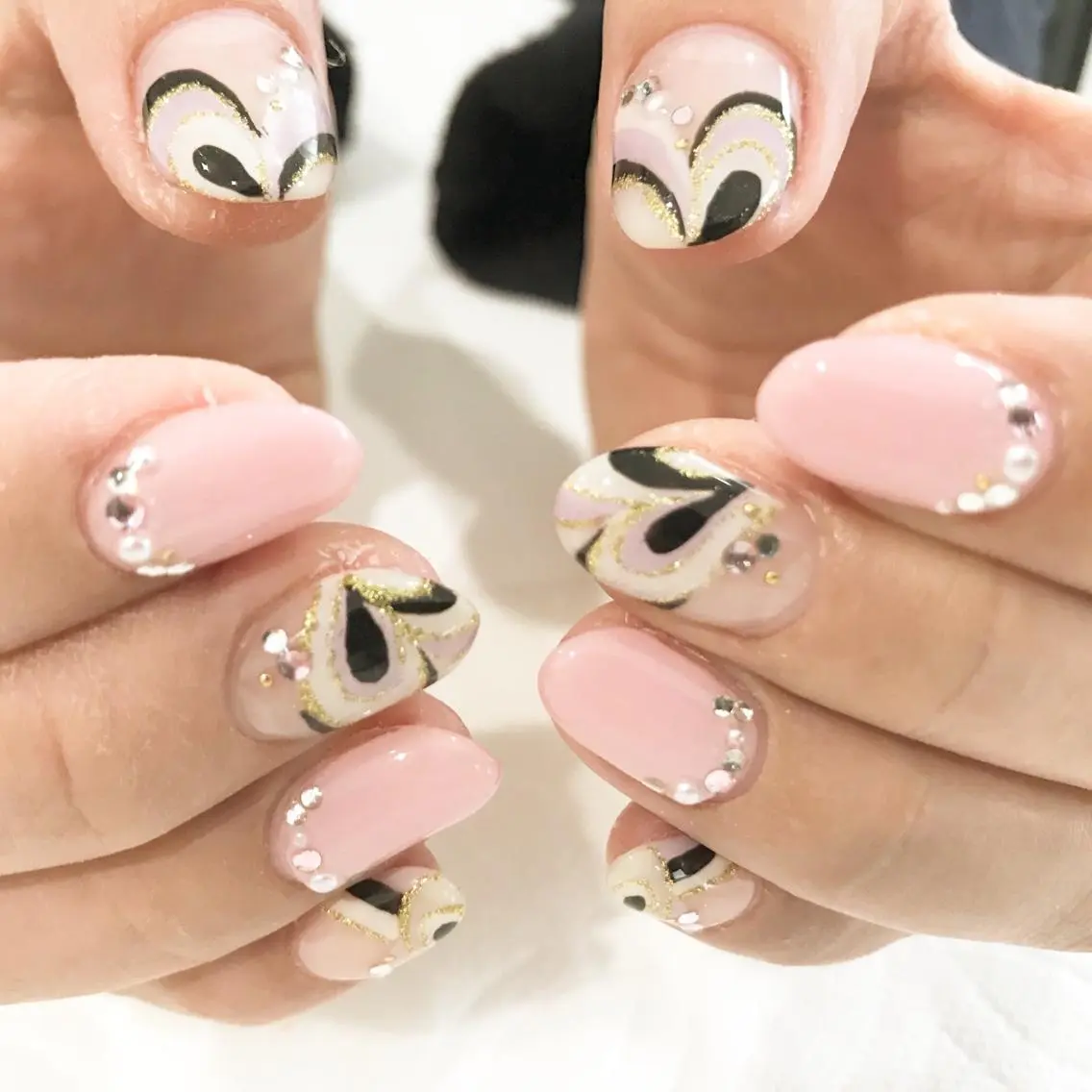 ネイル フットネイル ハート ピンク シンプルネイル 春ネイル nail fufla ♡yamane♡のネイルデザイン