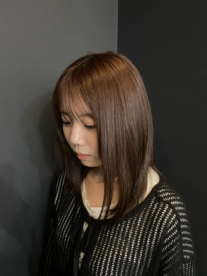 ミディアム カラー ブラウンカラー オレンジ men'scut募集 /艶カラー/上杉健太のヘアスタイル