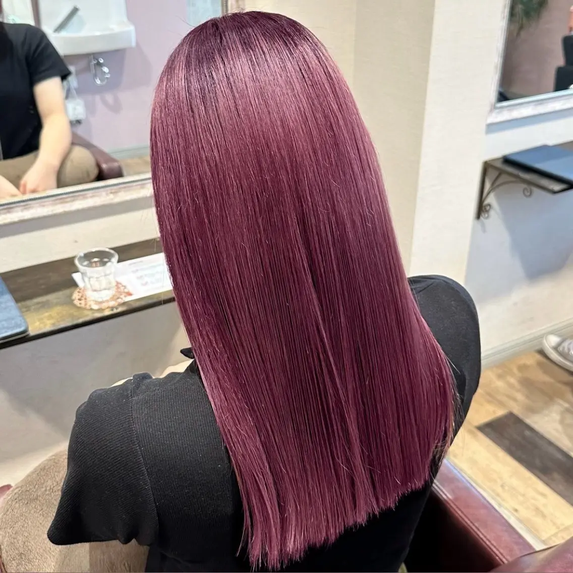 ロング カラー カット ヘアカラー トリートメント 柔らかいbeige ¦韓国¦🩰マユ🩰のヘアスタイル