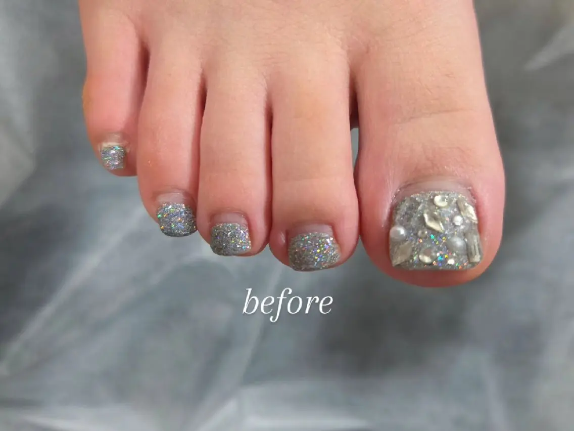 ネイル ジェルネイル ワンカラーネイル フットネイル nail 　norafu.のネイルデザイン