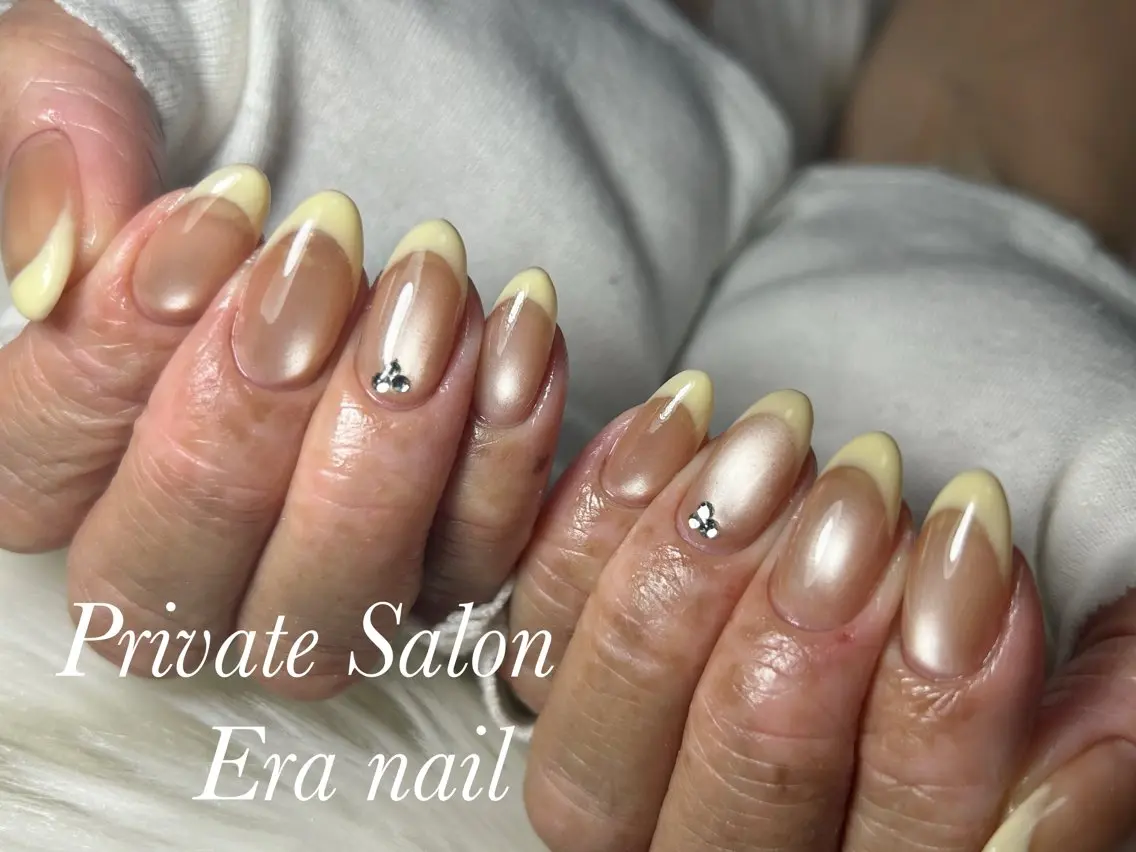 ネイル フレンチネイル マグネットネイル ハンドネイル Era nailのネイルデザイン