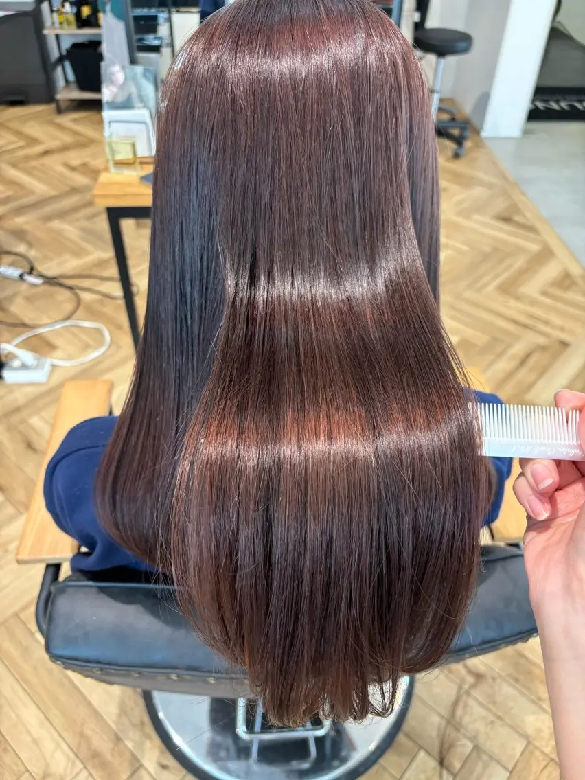 カット＋クオライン縮毛矯正＋バイカルテトリートメント¥17200の写真