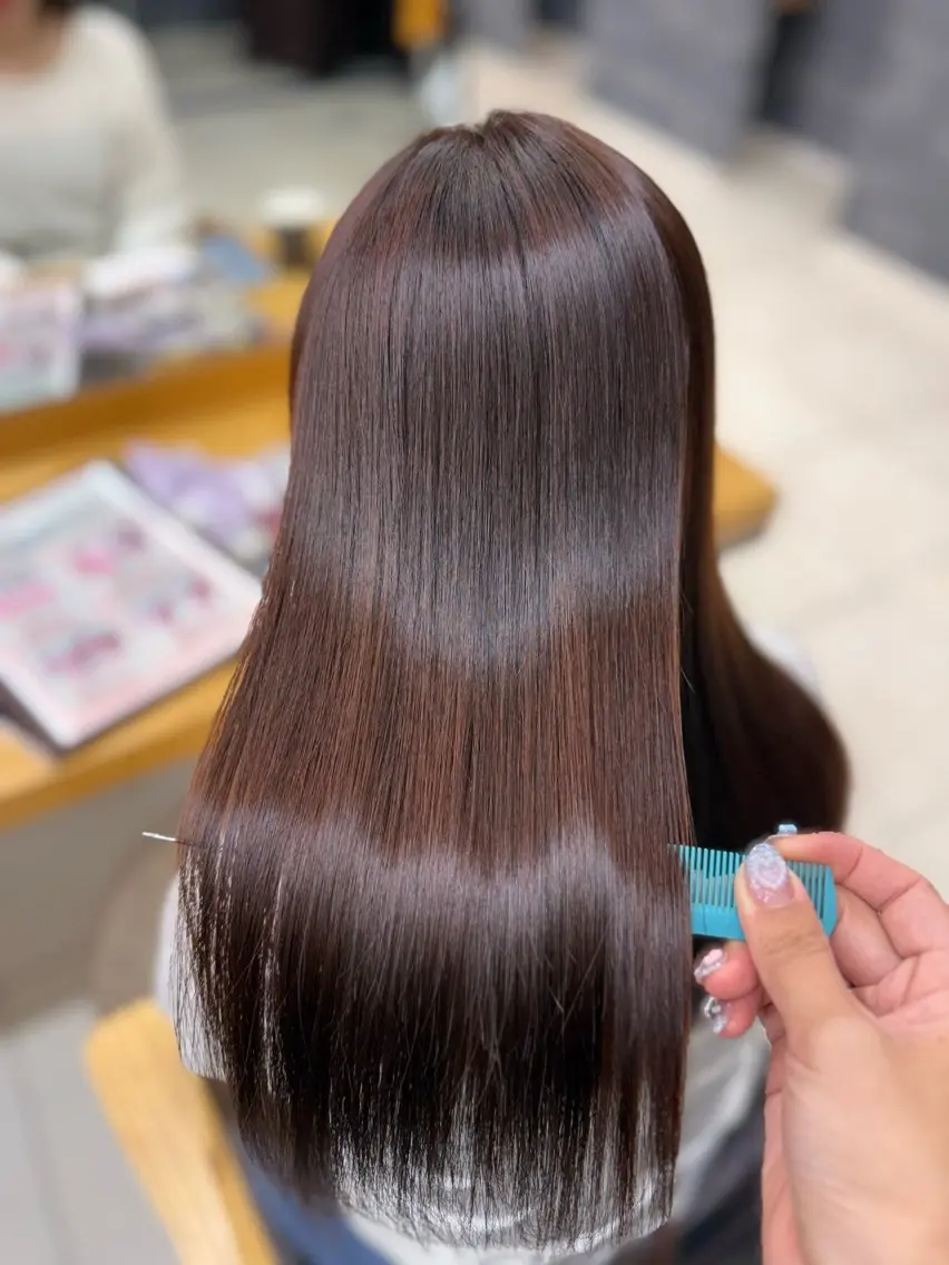 ロング 髪質改善 ロング トリートメント 酸熱トリートメント トリートメント 🫧髪質改善/美髪 /艶カラー/楓🫧のヘアスタイル