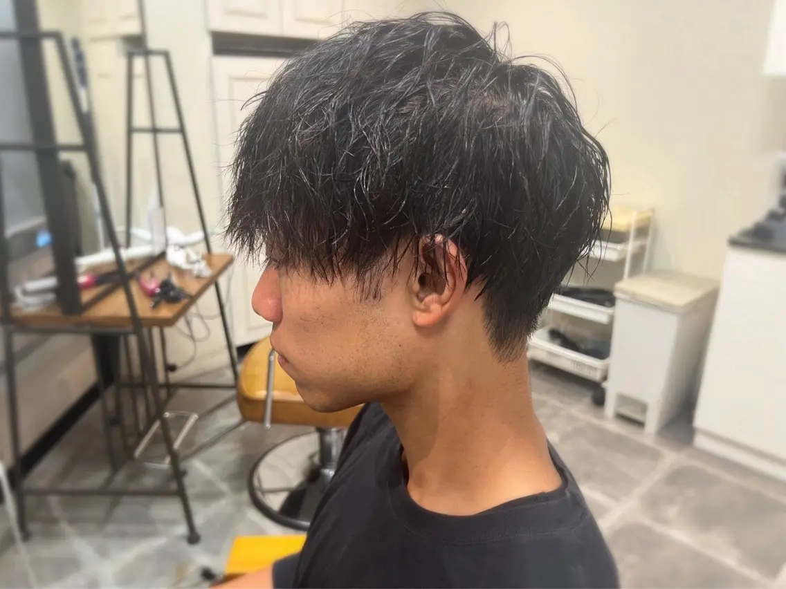 ショート パーマ メンズ メンズパーマ スパイラルパーマ Appeler Kana yのヘアスタイル