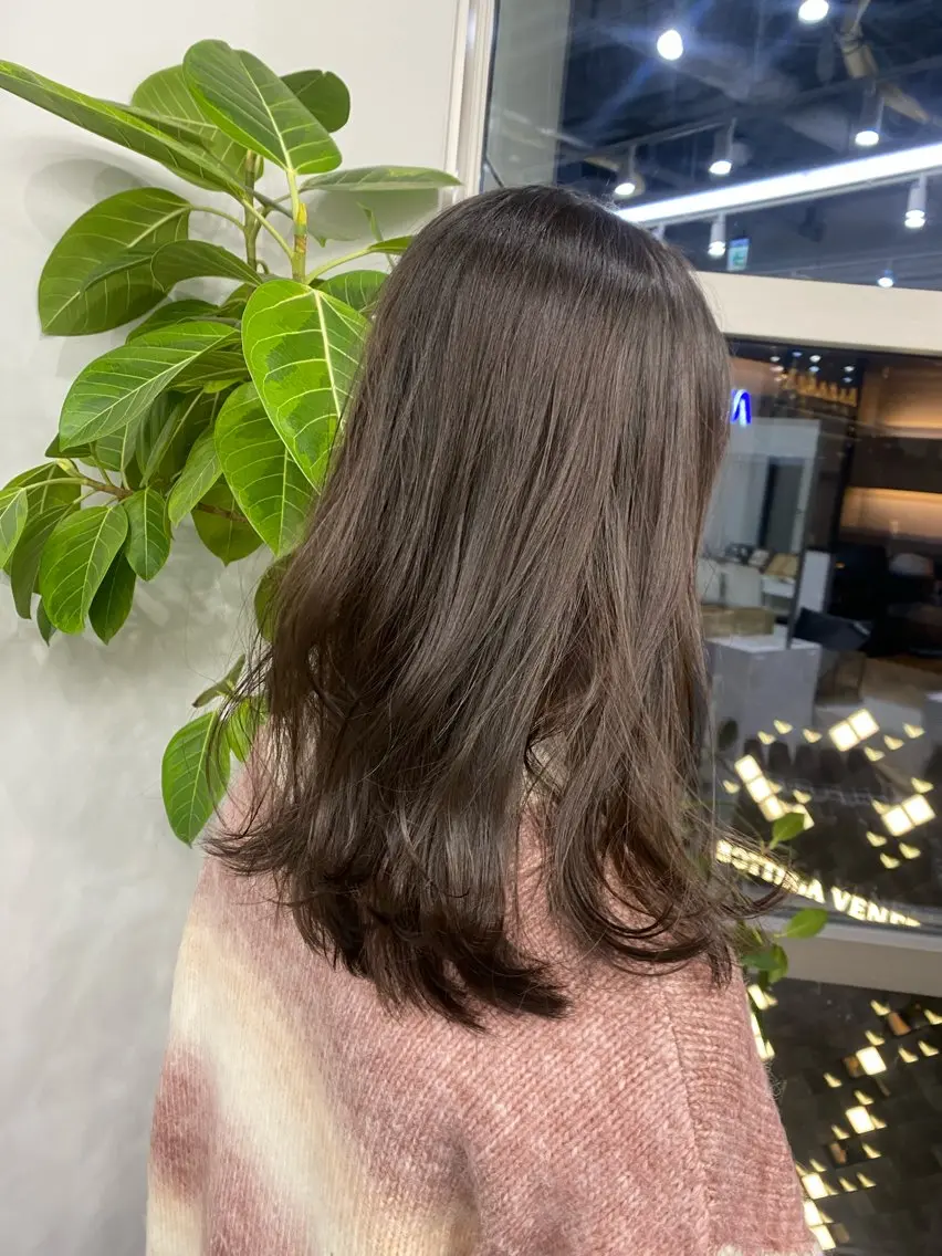 セミロング カラー パーマ ヘアアレンジ レイヤー/メンズ🥑 マエダアズミ🥑のヘアスタイル