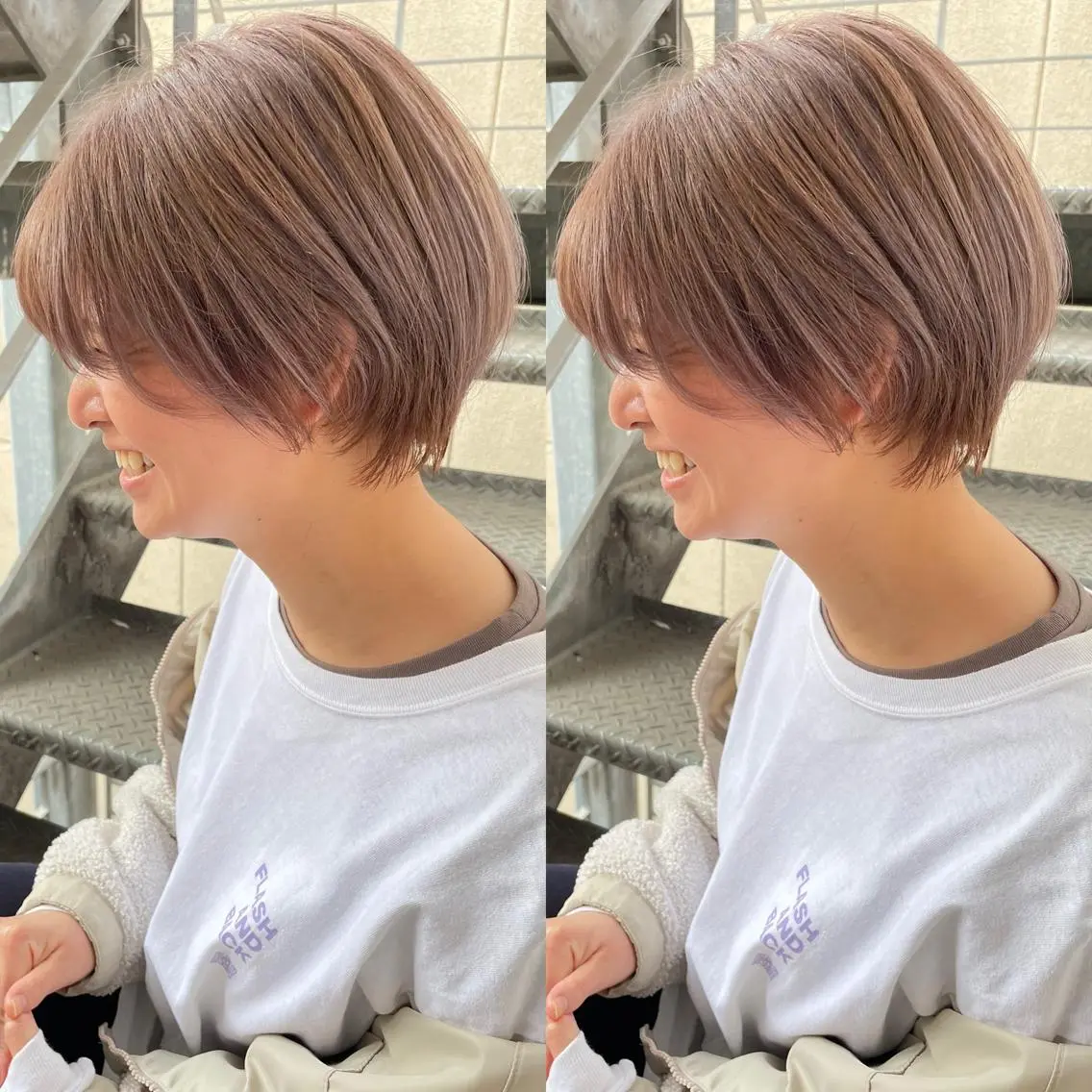 ショート カット ヘアカラー トリートメント 髪質改善will hairdesignのヘアスタイル