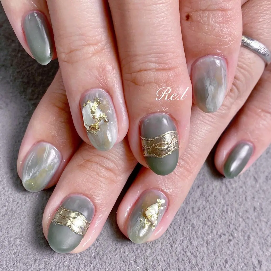 ネイル ニュアンスネイル モチの良さ◉ フィルインネイル♡のネイルデザイン