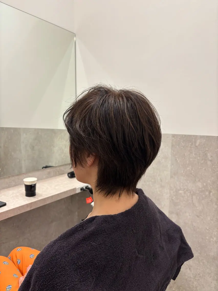 ショート カラー カット ヘアカラー トリートメント サトウヒロヤ✨全年代 大歓迎✨銀座→金沢のヘアスタイル