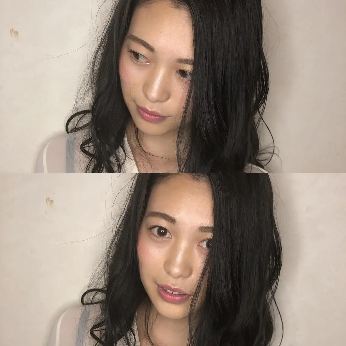 セミロング カラー 黒髪 透明感カラー ハイライトカラー ハイライト カット ヘアカラー トリートメント JILBLAN京都 ショート/ハイライトのヘアスタイル