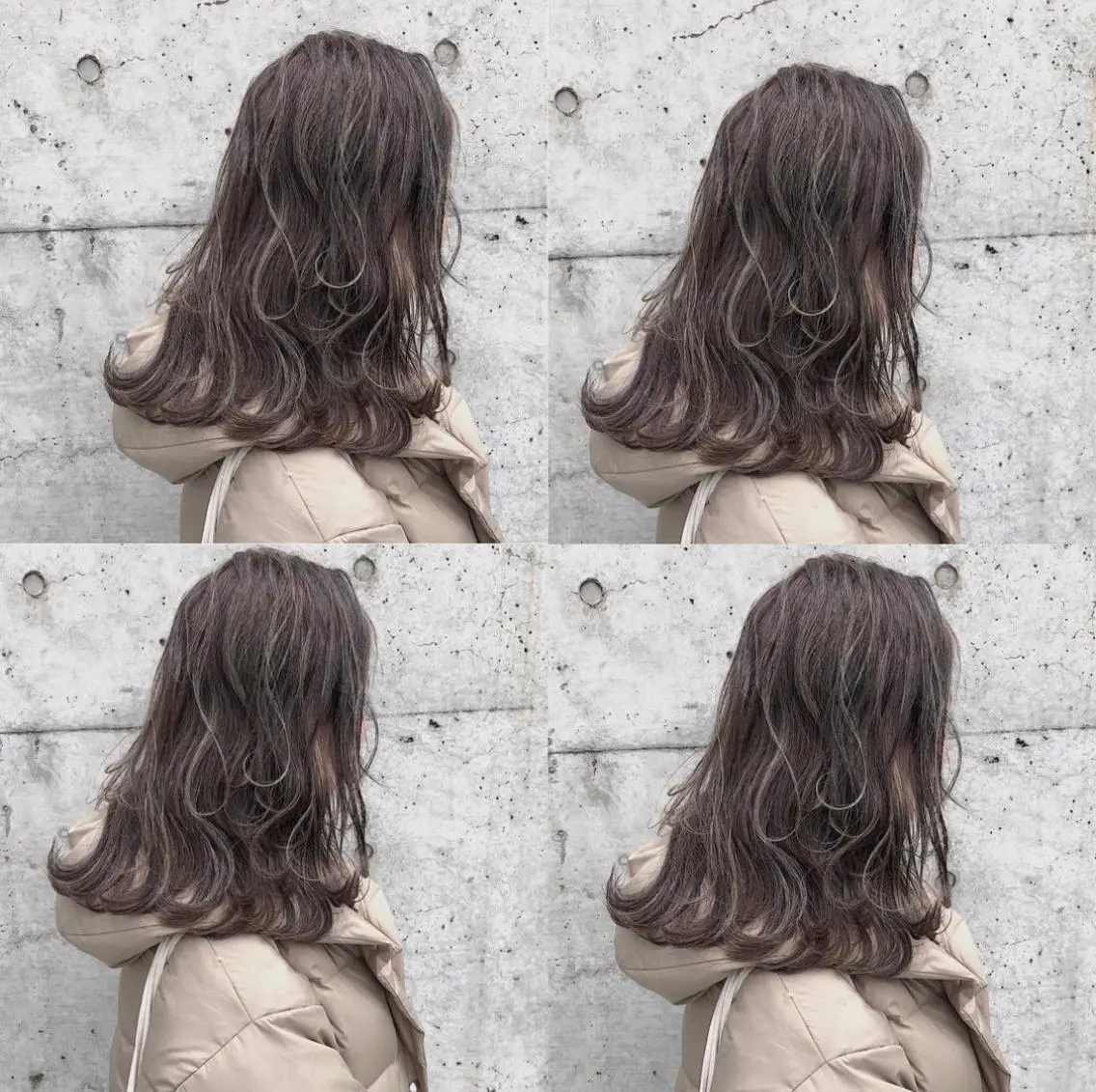 ロング カラー ヘアアレンジ ベージュカラー ハイライトカラー ハイライト メンズスタイル ly本厚木のヘアスタイル