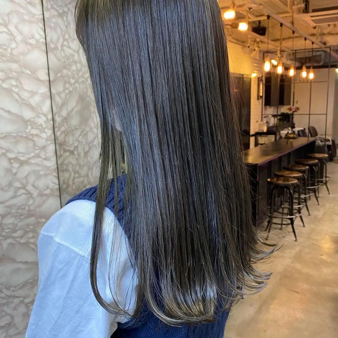 ロング カラー ✴︎赤み除去カラー daichi✴︎のヘアスタイル
