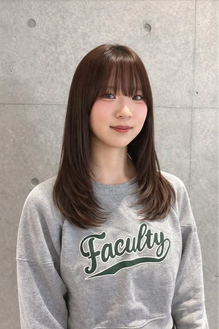 ロング カット 南 菜花のヘアスタイル